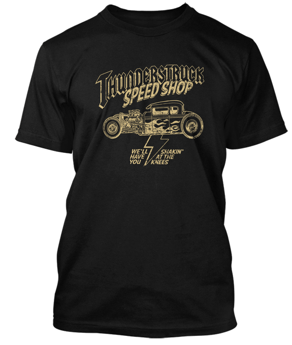 AC/DC inspired THUNDERSTRUCK Speed Shop T-Shirt