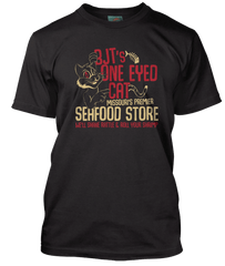 BIG JOE TURNER inspired SHAKE RATTLE AND ROLL One Eyed Cat T-Shirt