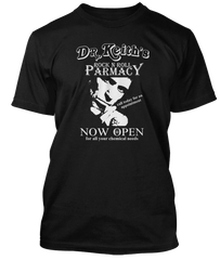 Keith Richards inspired Dr Keith's Rock N' Roll Pharmacy T-Shirt