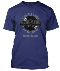 MERLE HAGGARD inspired Haggard Record outlaw country T-Shirt