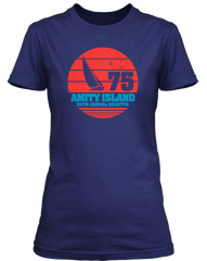 JAWS inspired AMITY ISLAND T-Shirt