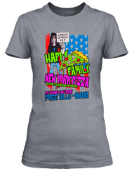 RAMONES inspired HAPPY FAMILY PIZZA T-Shirt