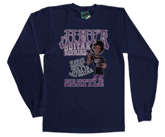 Jimi Hendrix inspired Jimis Guitar Repair Shop T-Shirt