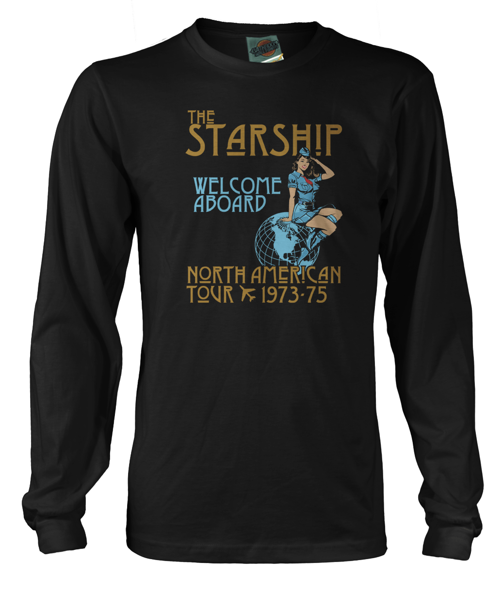LED ZEPPELIN inspired STARSHIP 1973-75 US TOUR T-Shirt | bathroomwall
