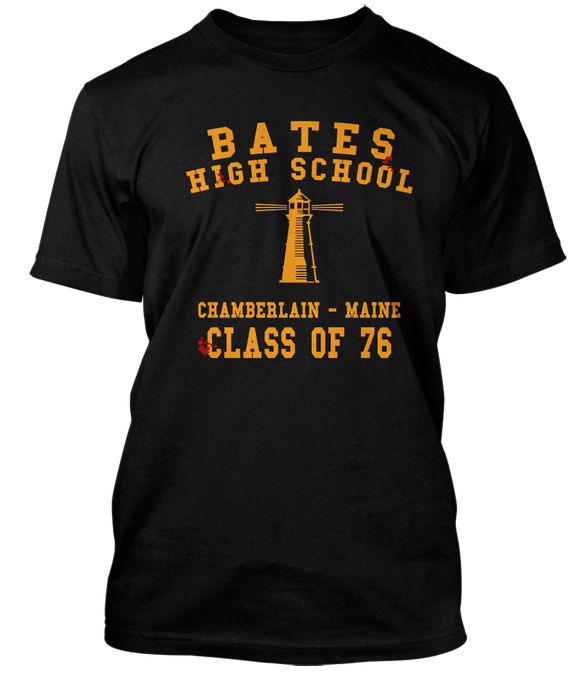 CARRIE inspired BATES HIGH SCHOOL Stephen King T-Shirt