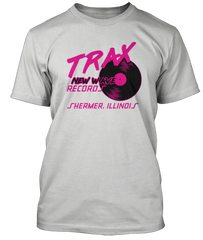 PRETTY IN PINK inspired TRAX RECORDS Shermer Illinois T-Shirt