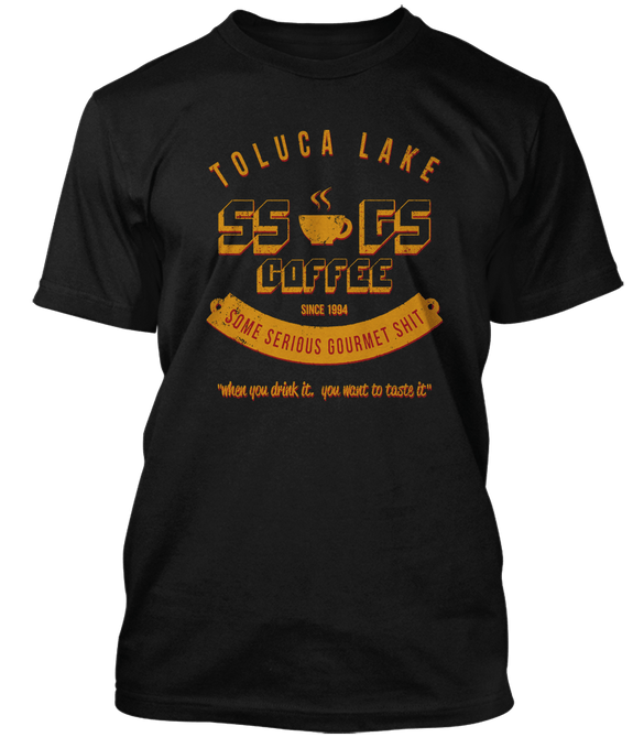PULP FICTION inspired SOME SERIOUS GOURMET SHIT Coffee T-Shirt