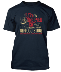 BIG JOE TURNER inspired SHAKE RATTLE AND ROLL One Eyed Cat T-Shirt