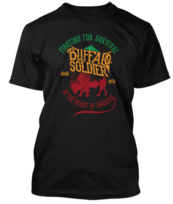 BOB MARLEY inspired BUFFALO SOLDIER T-Shirt