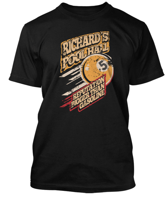 Faces inspired POOL HALL RICHARD Richards Pool Hall T-Shirt