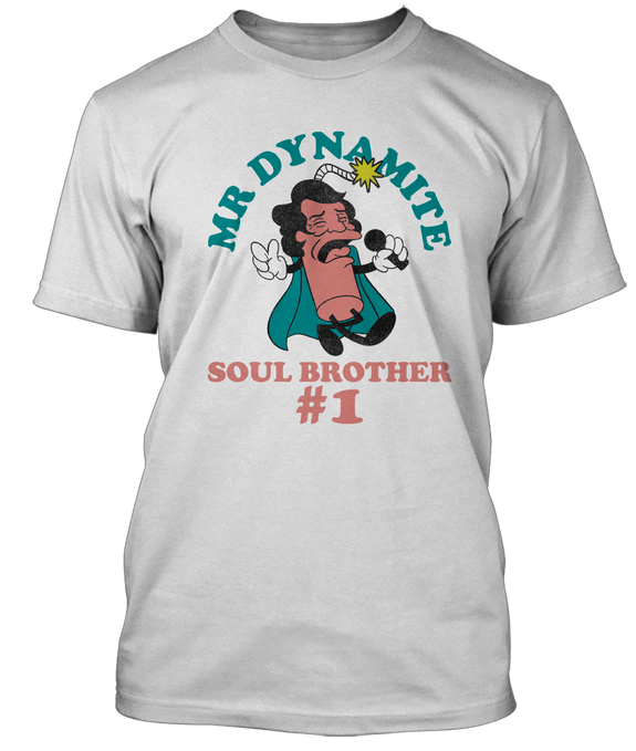 JAMES BROWN inspired MR DYNAMITE soul funk T-Shirt