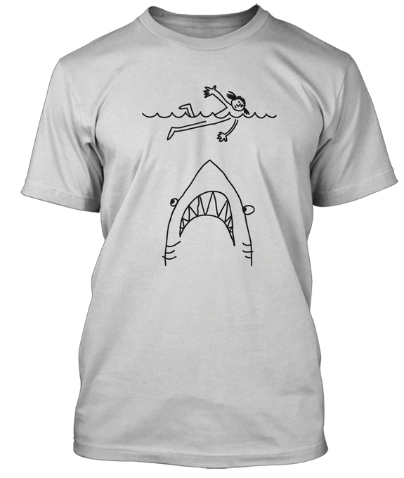 JAWS scribble MOVIE T-Shirt