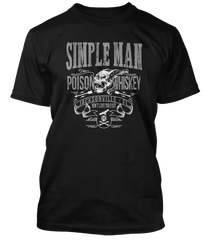 LYNYRD SKYNYRD inspired SIMPLE MAN Poison Whiskey T-Shirt