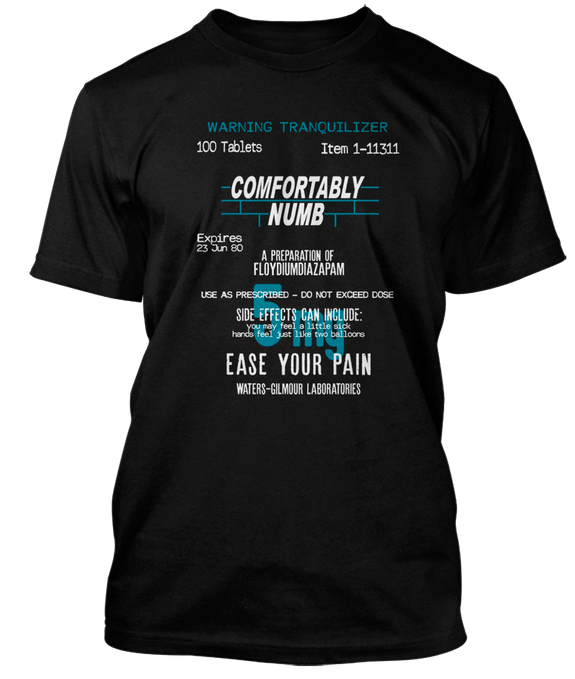PINK FLOYD inspired COMFORTABLY NUMB T-Shirt