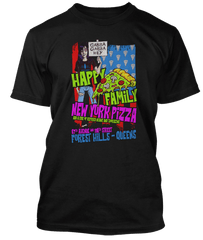 RAMONES inspired HAPPY FAMILY PIZZA T-Shirt
