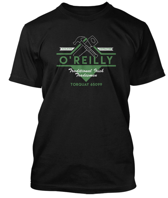 FAWLTY TOWERS inspired OREILLY BUILDERS T-Shirt