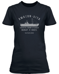 CREATURE FROM THE BLACK LAGOON inspired RITA TRAMP STEAMER T-Shirt