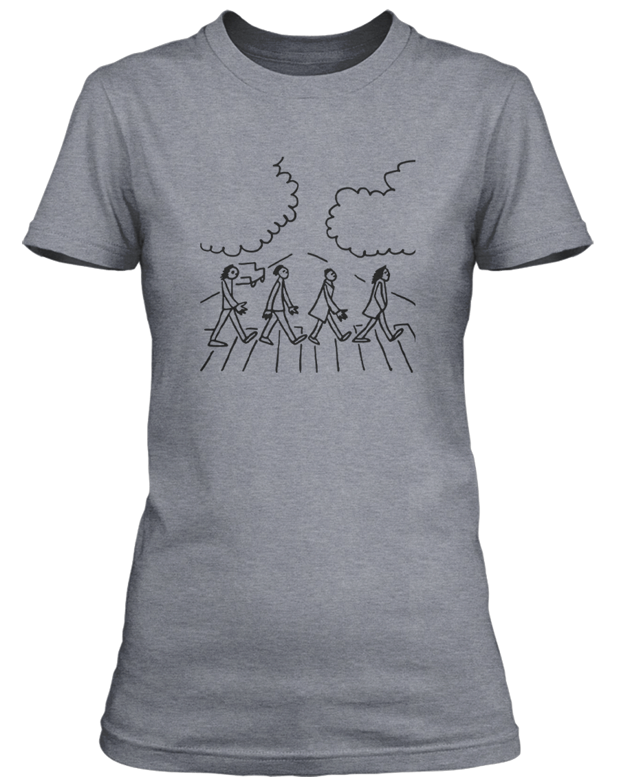 T-Shirt ABBEY | scribble bathroomwall BEATLES ROAD