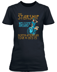 LED ZEPPELIN inspired STARSHIP  1973-75 US TOUR T-Shirt